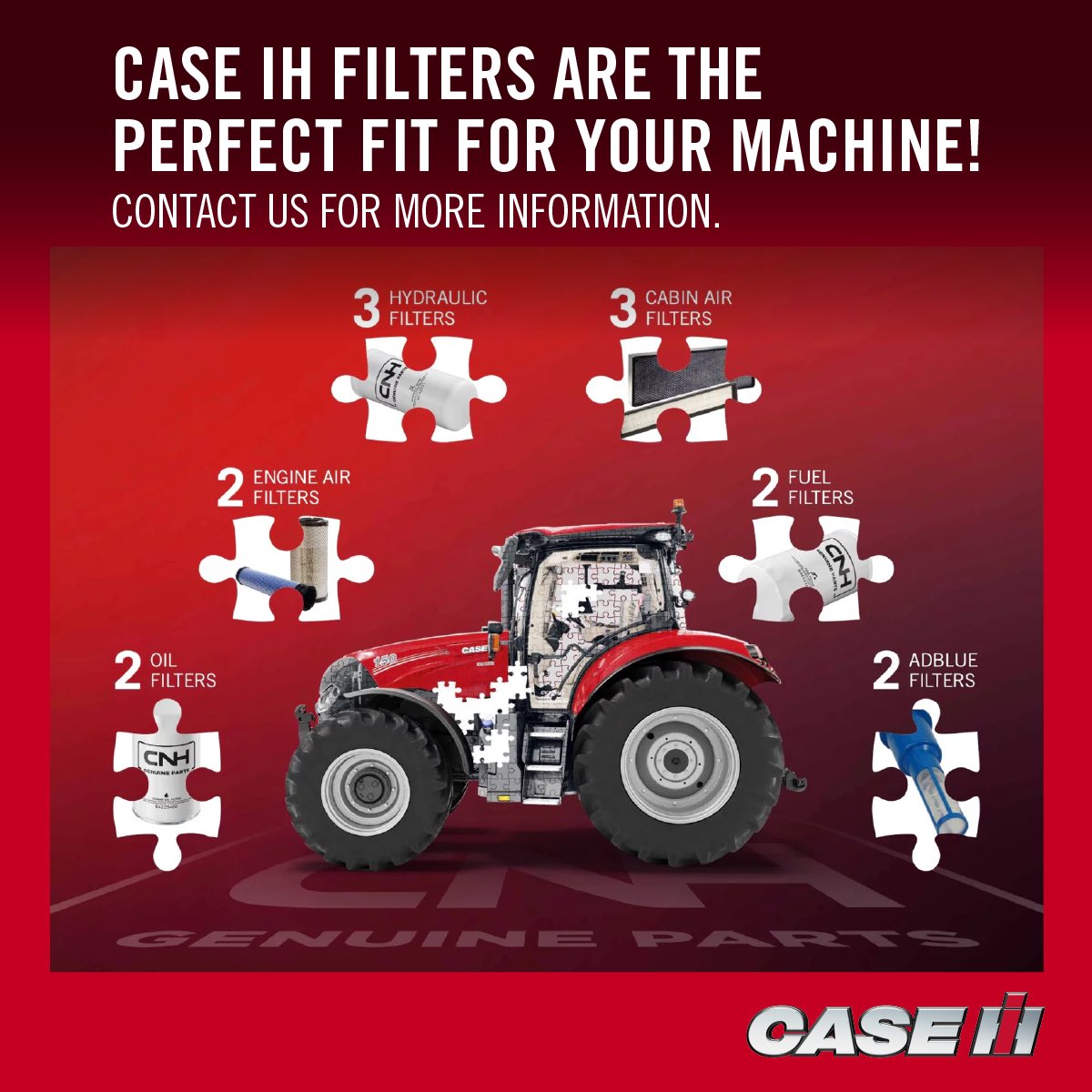 Case IH Genuine Filters are the perfect fit for your machine! Manufactured with performance in mind, there’s no better match than Genuine Parts.

Find out more from your local depot.

Our website: paxtons.co.uk 🚜

#Filters #CaseIH #GenuineParts