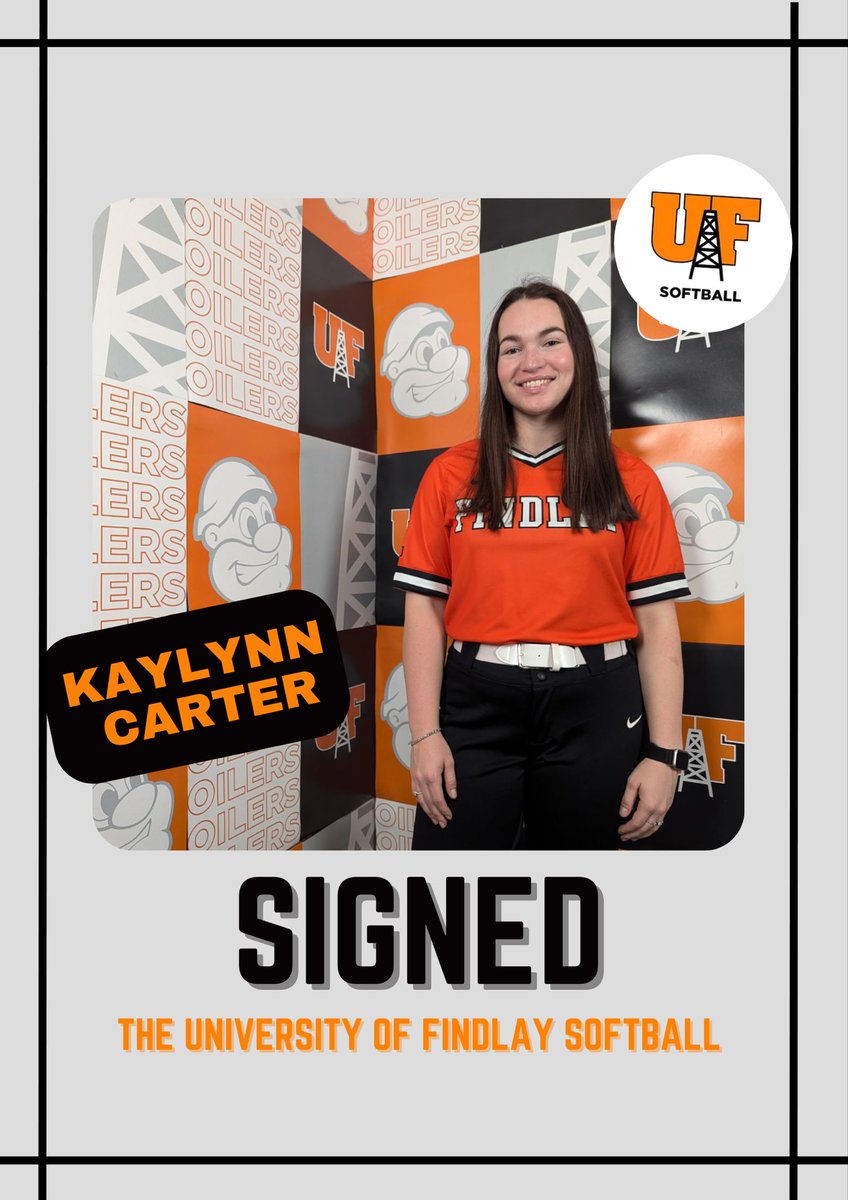 UFOilerSoftball's tweet image. WELCOME TO OILER NATION ‼️

⬛️Kaylynn Carter 
🟧Wheelersburg, Ohio 
⬛️Wheelersburg High School