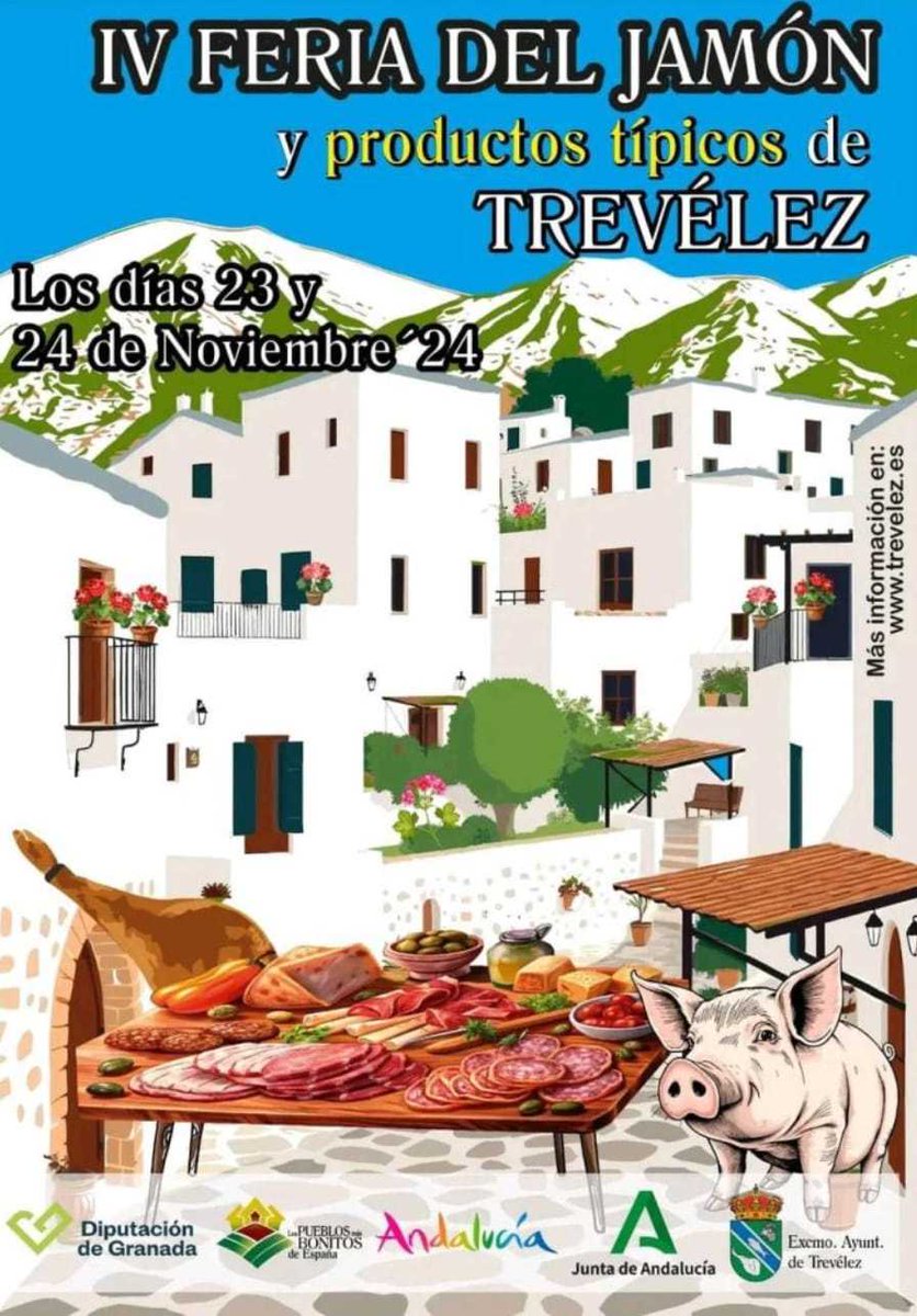 Localizalo_es's tweet photo. Localizalo! Feria de Jamón y productos típicos de Trevélez - https://t.co/eXvZalyZSk
#EventosAndalucía #Trevelez #Jamón #Gastronomía #FeriaGastronómica #Ocio #Eventos #Localizalo #Granada https://t.co/thPi18FztO