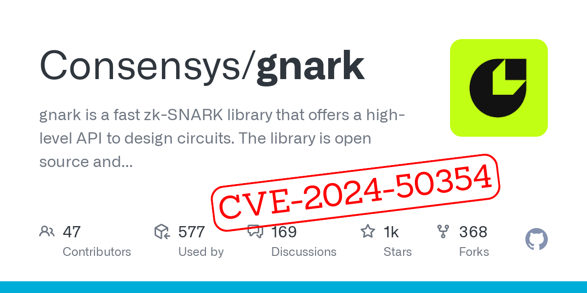 FuzzingLabs's tweet photo. Thread: Memory Vulnerability in Gnark – Our Discovery of CVE-2024-50354

↓ https://t.co/9ThNPhwk8R