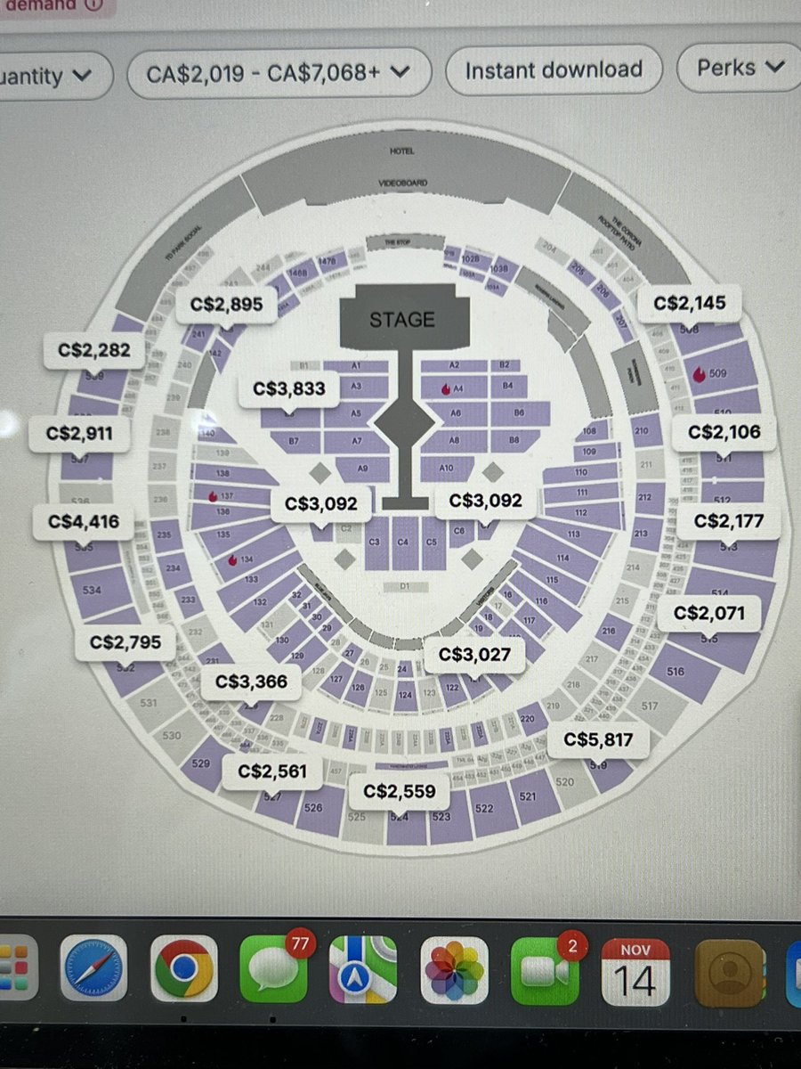 stubhub should not look like this when the show is tonight. real fans are missing out because of scalpers and ticketmaster and our lack of resale laws. everyone needs to do better.