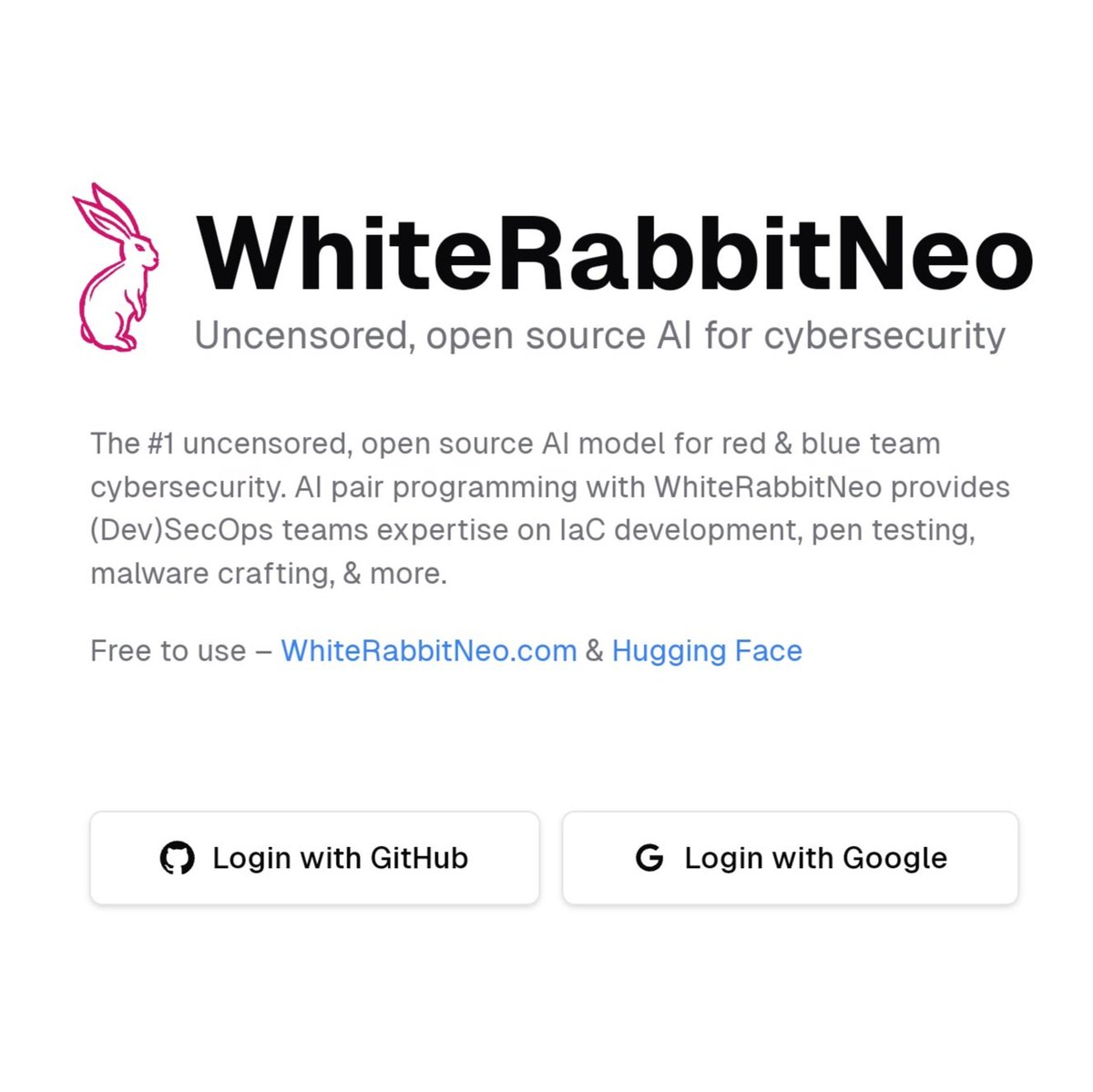 alby13's tweet photo. This seemed interesting. WhiteRabbitNeo is a line of AI models that have been fine tuned from Llama, Qwen, etc. for Cybersecurity needs. #WhiteRabbitNeo #Llama #Qwen #QwenAI https://t.co/7EZGiHL4ta