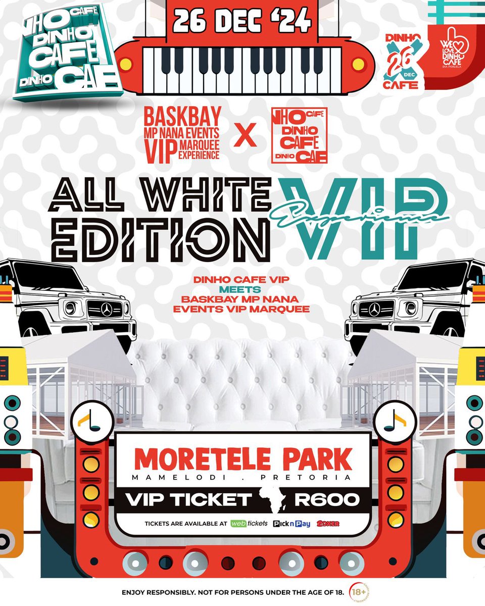 Experience luxury with BASKBAY X MPNANA EVENTS VIP MARQUEE 🥂🍾

Unparalleled service , unmatched ambiance 

Secure your VIP EXPERIENCE TODAY , TABLE BOOKINGS NOW AVAILABLE.

#AllstarExpierence 
#Dinhocafe26Dec