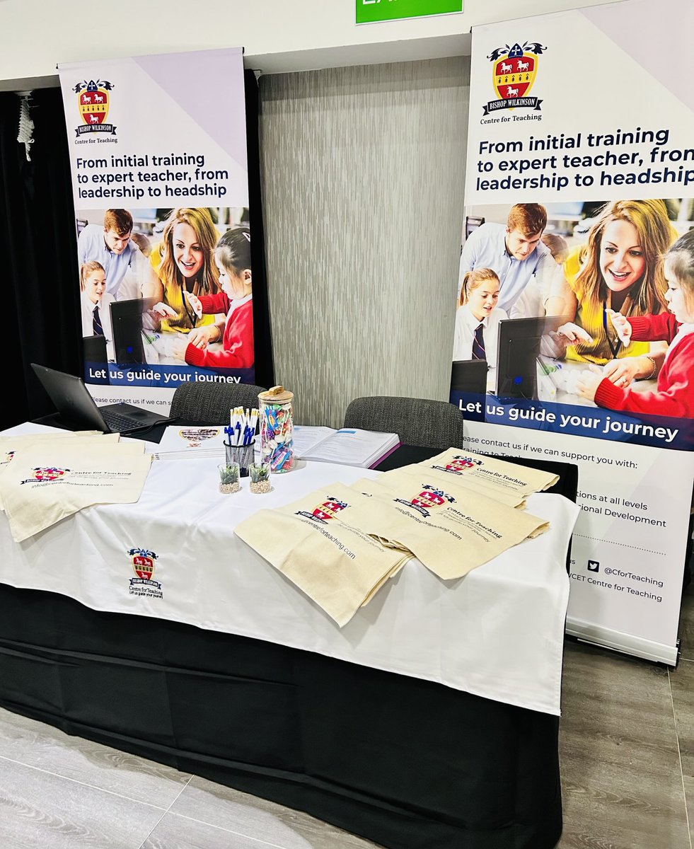 Ready for the ⁦<a href="/getintoteaching/">Teaching</a>⁩ event in #newcastle
#traintoteach
⁦<a href="/bwcet/">Bishop Wilkinson Catholic Education Trust</a>⁩