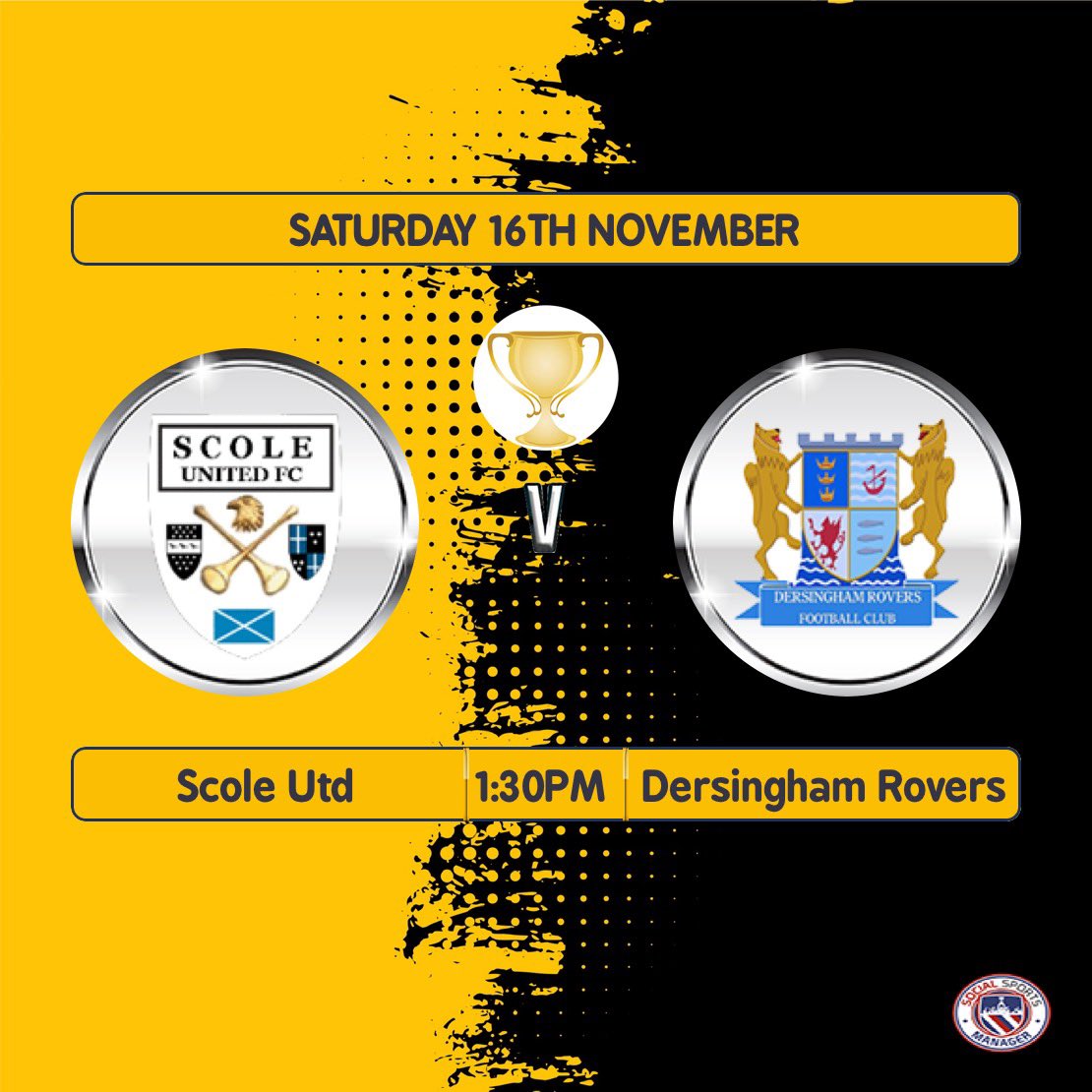 First team at home to <a href="/DersinghamFC/">Dersingham Rovers FC</a> in the muumery cup quarter final this Saturday! Very well respected side so a very tough game is expected, make sure to come down and support the boys as they look to make the semi final 💛🖤🍻 

#UTFS