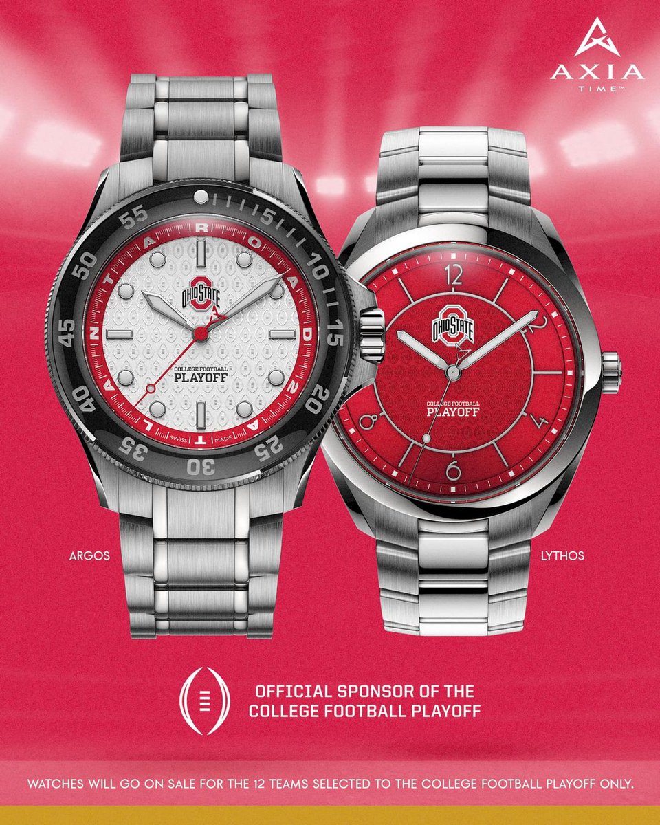 AxiaTimeLLC's tweet photo. 🆕Breaking News: For our @OhioStateFB fans — we have the timepiece you’ve been asking for‼️ Reserve yours today: https://t.co/OPHKa0TKeX
#CFBPlayoff #CFBAXIATime #AXIATime #ohiostatebuckeyes #ohiostatefootball #ohiostate https://t.co/o4bo4i4XAu