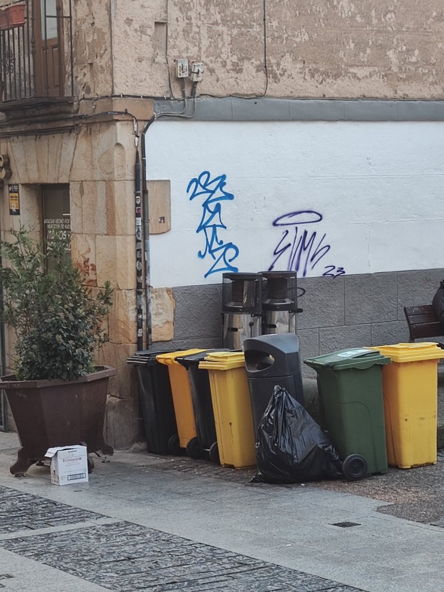 Jelou_Kilradoon's tweet photo. @Ayto_Soria es normal que tengamos 6 cubos de basura de los bares en el centro de la ciudad y que nos hayan quitado los contenedores de los ciudadanos de la Plaza del Portillo? La verdad es que decoran mucho y el olor es extremadamente bueno (nótese la ironía) https://t.co/hauU97bXql
