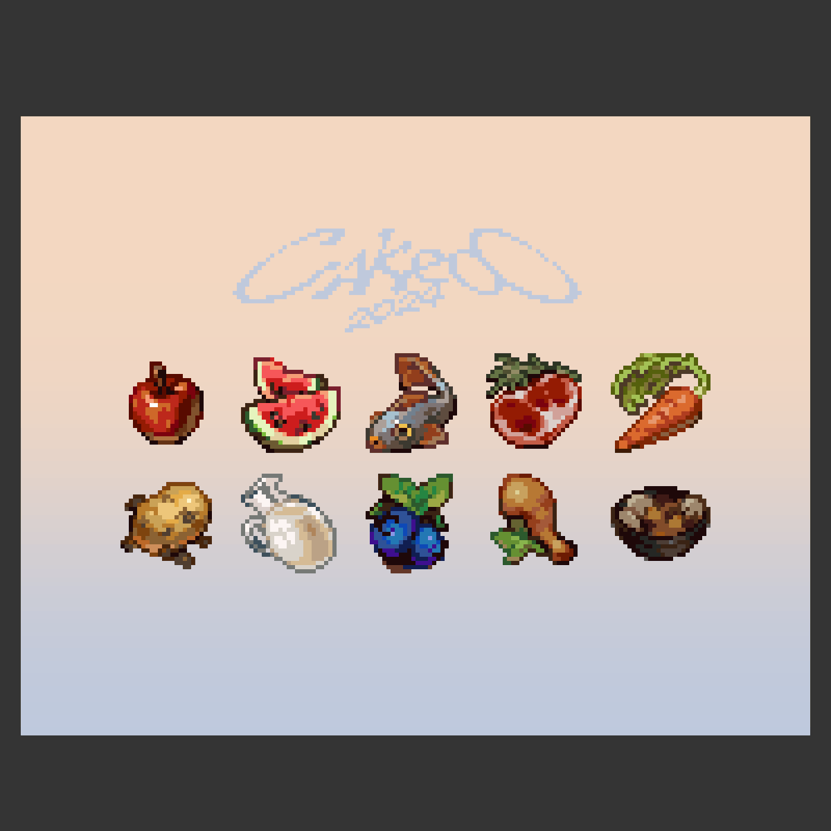 CakeooA's tweet image. several 24×24 icons made by me

#pixelart