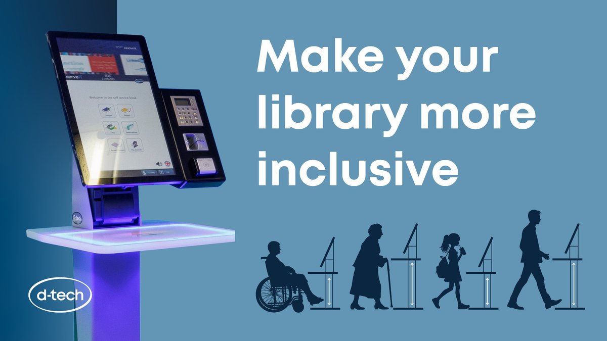 Dtechdirect's tweet image. ALL your patrons will love our new self-service kiosk innovation! 📖 

The screen height of our new serveIT is adjustable, ensuring every patron enjoys an accessible interaction with your library. 

🔗 d-techinternational.com/2024/11/11/new…

#PatronFirst #LibraryAccessibility #LibraryInnovation