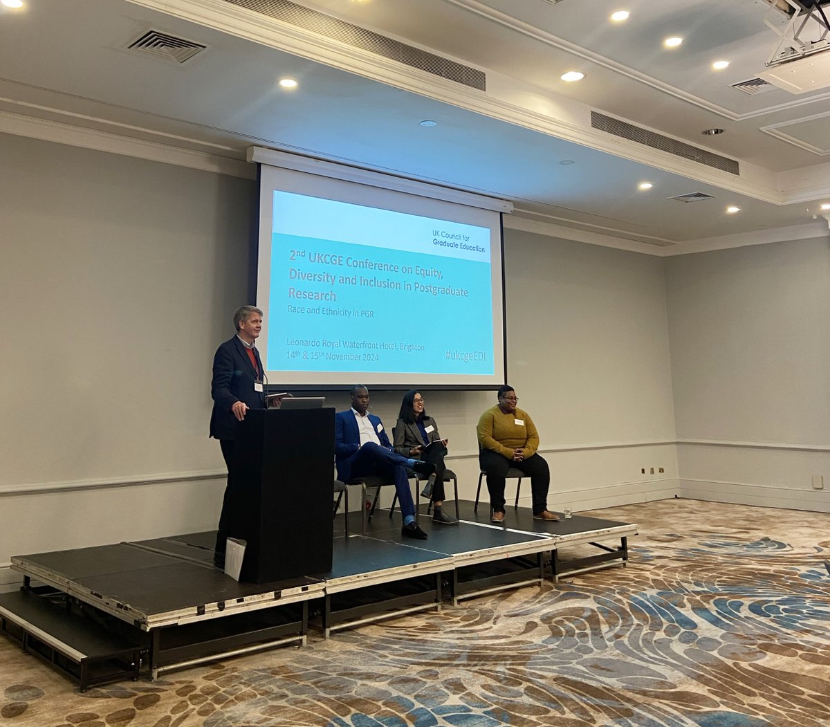 UK Council for Graduate Education (@ukcge) on Twitter photo At the close of the first day of our EDI conference in Brighton, the Director of UKCGE, <a href="/dr_og/">Owen Gower</a>, Chairs a Keynote Panel Discussion on Managing funded projects that promote EDI with <a href="/DrAwolowo/">Dr Ifedapo Francis Awolowo</a>, <a href="/SDutta391/">Snigdha Dutta, PhD</a> and <a href="/TippSkies/">Dr Tiffany R Holloman, FRSA</a>. #ukcgeEDI At the close of the first day of our EDI conference in Brighton, the Director of UKCGE, <a href="/dr_og/">Owen Gower</a>, Chairs a Keynote Panel Discussion on Managing funded projects that promote EDI with <a href="/DrAwolowo/">Dr Ifedapo Francis Awolowo</a>, <a href="/SDutta391/">Snigdha Dutta, PhD</a> and <a href="/TippSkies/">Dr Tiffany R Holloman, FRSA</a>. #ukcgeEDI