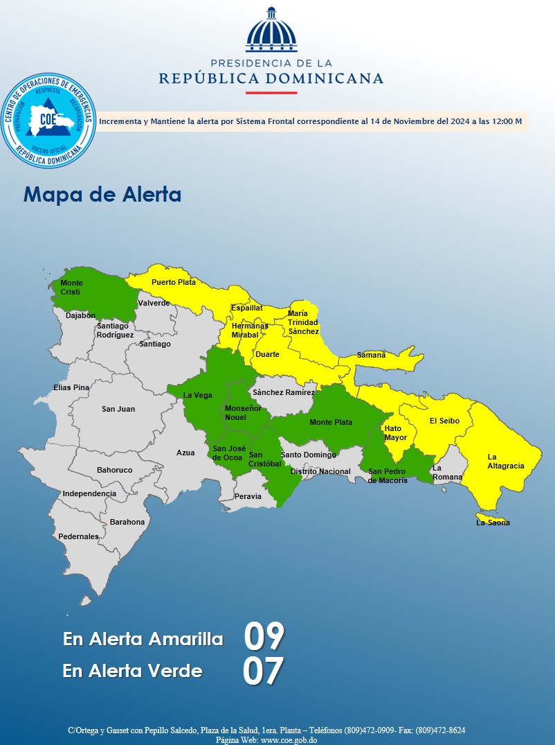 En ese sentido, se recomienda a las personas abstenerse de cruzar, ríos, arroyos y cañadas que presenten altos volúmenes de agua en las provincias bajo alerta.