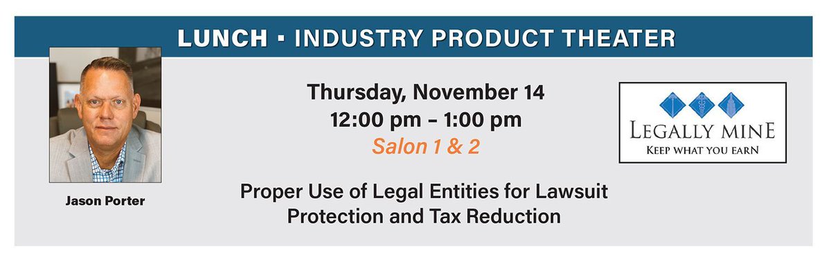 Lunch sponsored by <a href="/LegallyMine/">Legally Mine</a> will be starting in 30 minutes in Salon 1 &amp; 2!

#PCPLC2024 #pcplc #colorectalsurgery #pediatriccolorectal #pedsurg