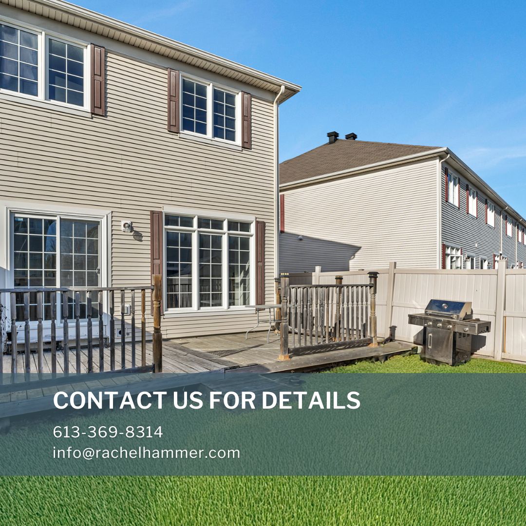 *Just Listed* Discover this 3 bedroom, end-unit townhome the desirable Stonebridge community.

l8r.it/buyE

#OttawaRealEstate #OttawaHomes #OttawaRealtor  #RachelHammerRealEstate #HomesForSaleOttawa #RoyalLePageOttawa #RoyalLePage #TeamRealtyRachelHammerin