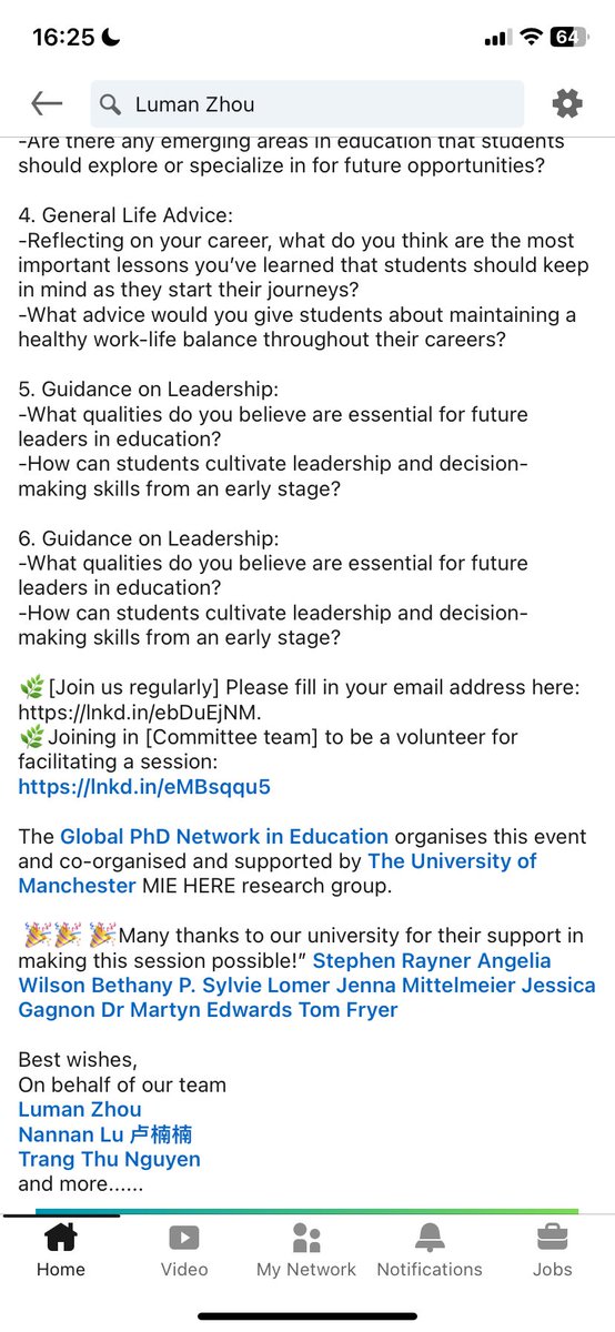Luman Zhou (@mandy_lumanzhou) on Twitter photo Our guest speaker for the December event is Dr Stephen Rayner at <a href="/uomhums/">UoM Humanities</a> with the topic of "Learning from a mentor: Reflections on a 50-year career in education".
⏰5th December UK time zone 2-3pm
🛜lnkd.in/ebDuEjNM (please register your emails here) Our guest speaker for the December event is Dr Stephen Rayner at <a href="/uomhums/">UoM Humanities</a> with the topic of "Learning from a mentor: Reflections on a 50-year career in education".
⏰5th December UK time zone 2-3pm
🛜lnkd.in/ebDuEjNM (please register your emails here)
