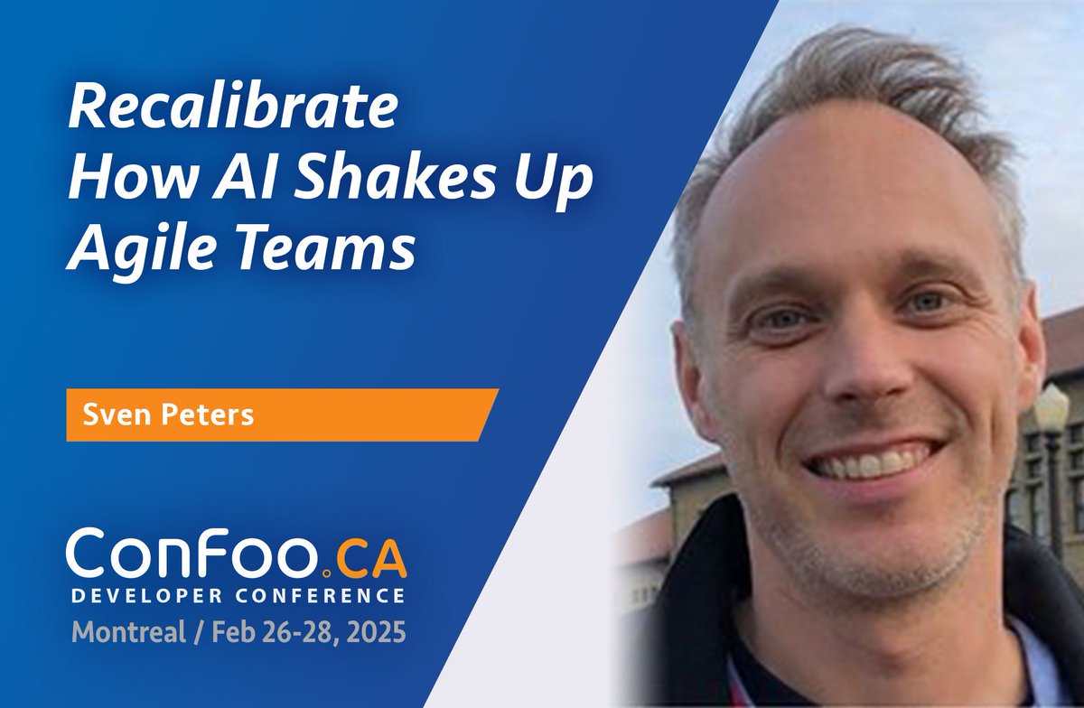 ConFoo Developer Conference (@confooca) on Twitter photo Next February, join <a href="/svenpet/">Sven Peters</a> to explore how AI 🤖 reshapes developer roles & collaboration. Ready to recalibrate? 🔄 buff.ly/3US52kB Next February, join <a href="/svenpet/">Sven Peters</a> to explore how AI 🤖 reshapes developer roles & collaboration. Ready to recalibrate? 🔄 buff.ly/3US52kB