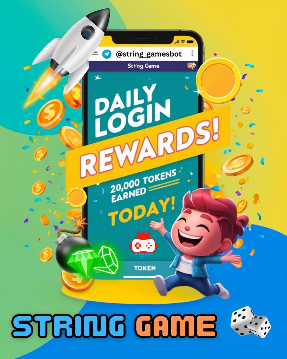 StringGames_TON's tweet image. 🎉 Earn 20,000 Tokens daily just by logging into String Game! 🌟 It’s that simple – play, earn, and watch your tokens grow. Convert tokens into Solana for real value! 💰
👉 Start earning: t.me/string_gamesbot
#StringGame #CryptoRewards #PlayToEarn #DailyRewards