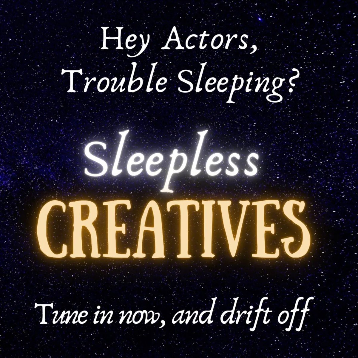 🌙 Struggling to Sleep? Tune into Sleepless Creatives 🌙

Hosted by <a href="/FlorenceStLeger/">Florence St Leger (she/they)</a> , Sleepless Creatives is a podcast designed for creators who need a little extra inspiration. Born out of the first lockdown, this podcast helps actors, writers, and directors reconnect with