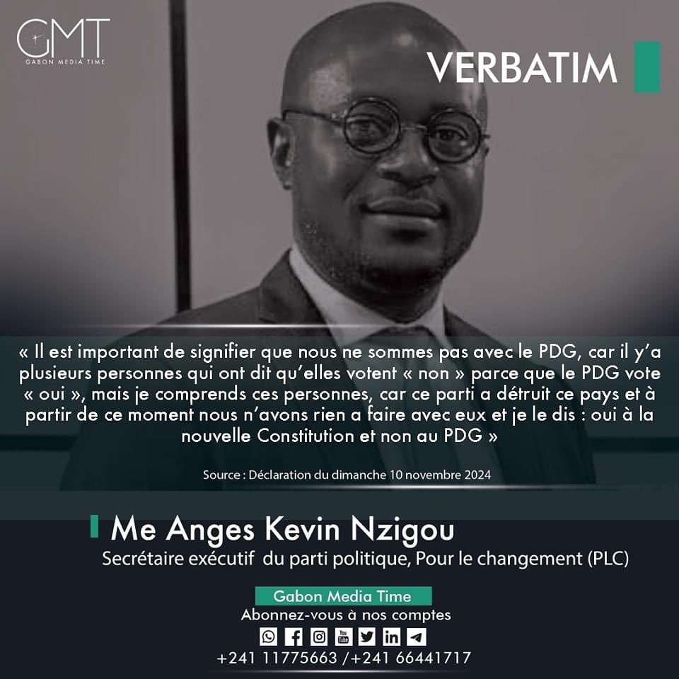 NzigouAnges's tweet image. Me Anges Kevin Nzigou : « Je le dis : oui à la nouvelle Constitution et non au @pdg2R