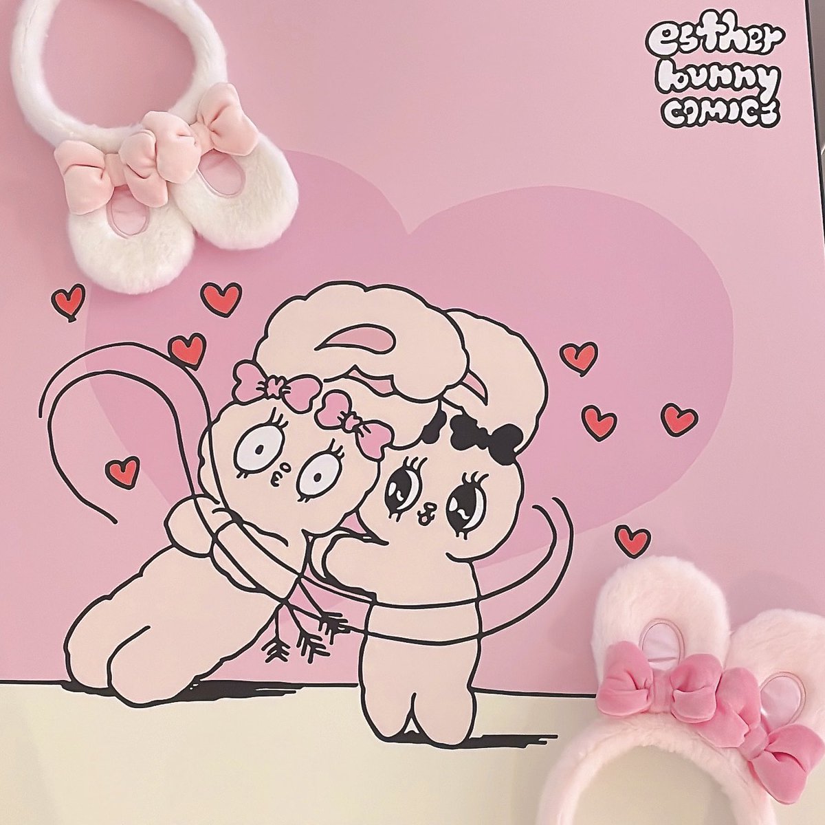 💖Esther bunny × PARCOカフェ💖 ＼いよいよ明日からオープン💕／ ラメ