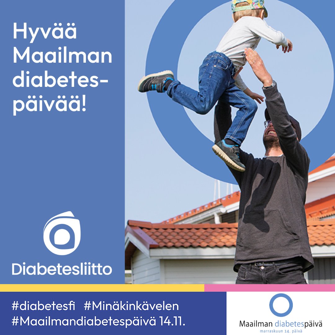 Hyvää Maailman diabetespäivää! 💙

#diabetes #diabetesfi #MinäkinKävelen #Maailmandiabetespäivä