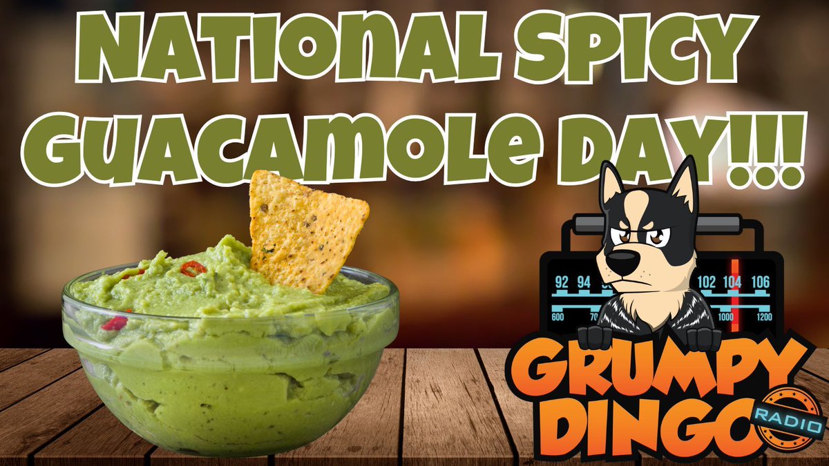 Happy National Spicy Guacamole Day!!! What does the Pope dip his chips in? Holy Guacamole...
#SpicyGuacamoleDay