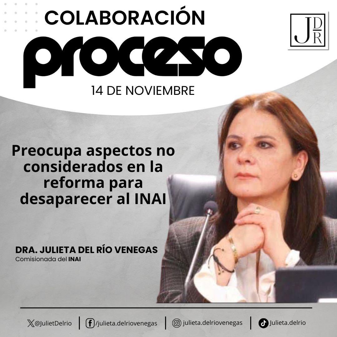 JulietDelrio's tweet photo. La reforma para desaparecer al INAI no menciona aspectos que aseguren los derechos que defendemos. Por ejemplo, la Plataforma Nacional de Transparencia o la protección de datos personales en posesión de particulares. 

Te platico más en @proceso  

https://t.co/EjYXFR3RKp https://t.co/KJhC2pCgK3