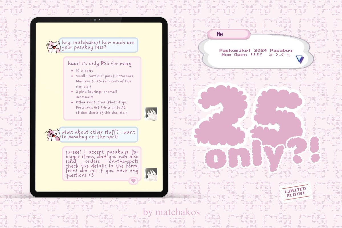 matchakos's tweet photo. ྀི more details in the link ! 🏩 

Paskomiket Pasabuy by @matchakos 🐇

☆☆☆ GET A SLOT NOW! ☆☆☆ 
📦📦 https://t.co/j1wzoJKWf8

૮꒰ྀི ⸝⸝ɞ̴̶̷ ·̫ ‹⸝⸝ ꒱ྀིა  #paskomiket #komiket #komiket2024 #paskomiket2024 https://t.co/0b7RNUMpA5