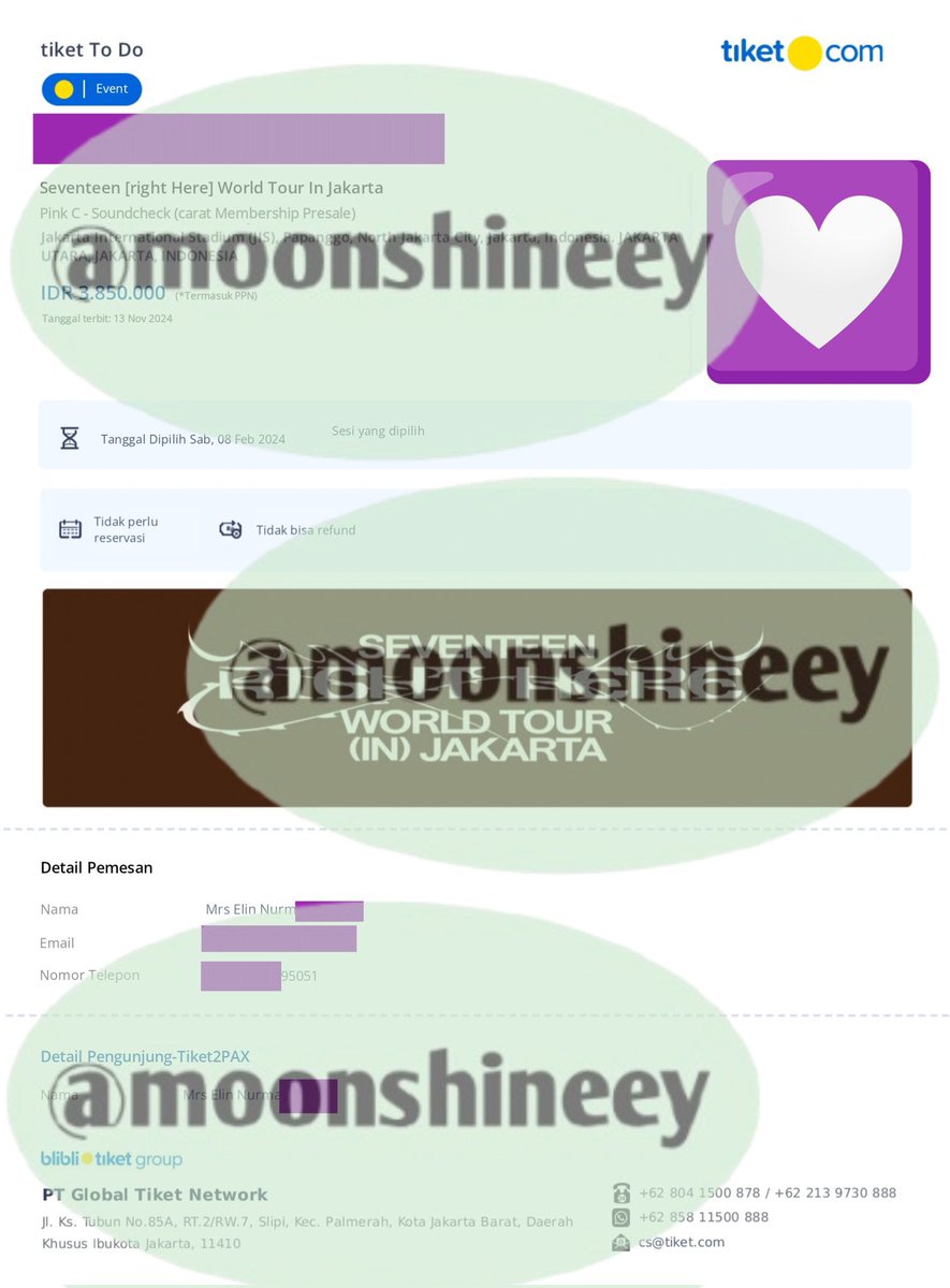 Please Help RT
Aku kena scam tiket svt right here

Berikut bbrapa bukti yg aku simpen. untuk KTP nya bukan asli punya dia karna katanya itu handler lain yg akan masuk ke venue bareng aku. 

Nama : Elin Nurmala
WA : 0881-0227-95051 (Get Contact Bersih)
OCBC BANK : 693817804273