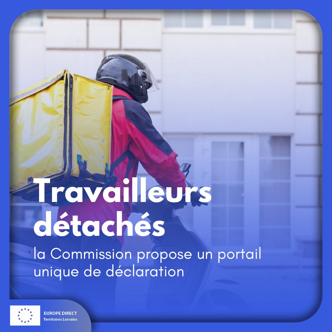 💻🚨 UN PORTAIL UNIQUE POUR LES DÉCLARATIONS

🔎 La Commission a proposé de créer un portail de déclaration numérique unique pour les entreprises qui fournissent des services et envoient temporairement des travailleurs « détachés » dans un autre État membre.

#UE #europa #europe