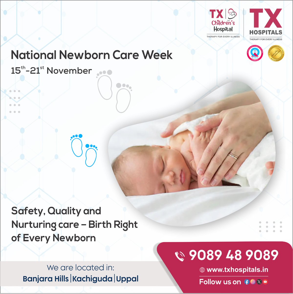 txhospitals's tweet photo. 𝐍𝐚𝐭𝐢𝐨𝐧𝐚𝐥 𝐍𝐞𝐰𝐛𝐨𝐫𝐧 𝐂𝐚𝐫𝐞 𝐖𝐞𝐞𝐤: Highlighting the importance of care in the first days of life. Let's ensure all 𝐧𝐞𝐰𝐛𝐨𝐫𝐧𝐬 receive the best start possible.
#NewbornCareWeek #HealthyStart https://t.co/twrrgImpFz