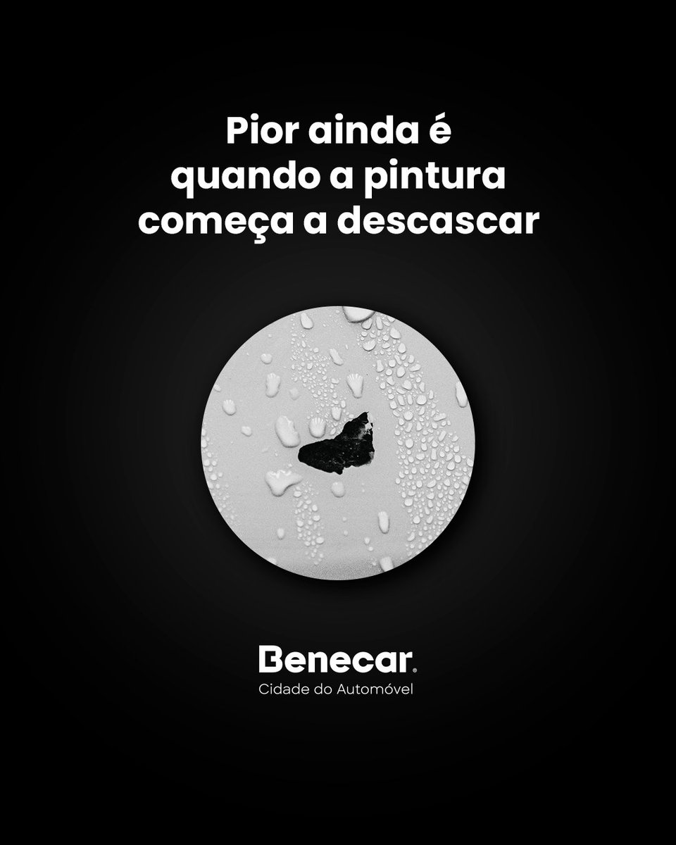 Se começar a descascar, passe pelas oficinas Benecar. Fica tudo sob controlo ✅