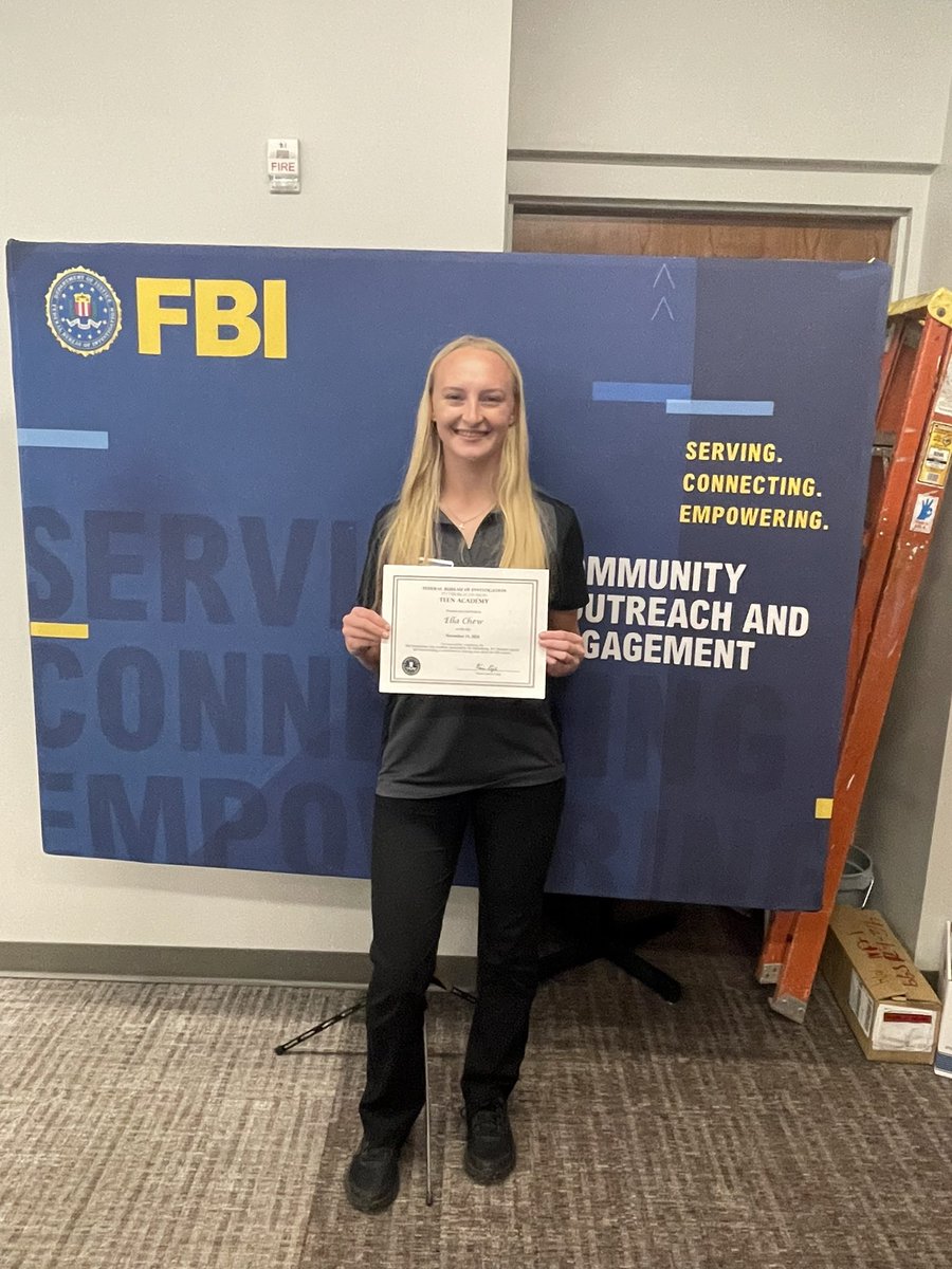 I completely FBI teen academy yesterday. One more step towards going into Criminology @Tri16u <a href="/TSThunderGold/">Tri-State Thunder Gold 16U/18U</a> <a href="/SBRRetweets/">Softball Recruiting Reposts</a> <a href="/CoastRecruitsSB/">Coast Recruits 🥎</a> <a href="/CoastRecruits/">Coast 2 Coast Recruits</a> <a href="/SoftballDown/">Down South Softball</a> <a href="/Softball_Home/">Softball Home🥎</a> <a href="/TAProfileAPP/">TAP APP</a> <a href="/RobroSportFacts/">Robro’s Sports Facts</a> <a href="/TakeCharge_SB/">TakeChargeRecruiting-Softball</a> <a href="/mmidnight1000/">mmidnight</a>