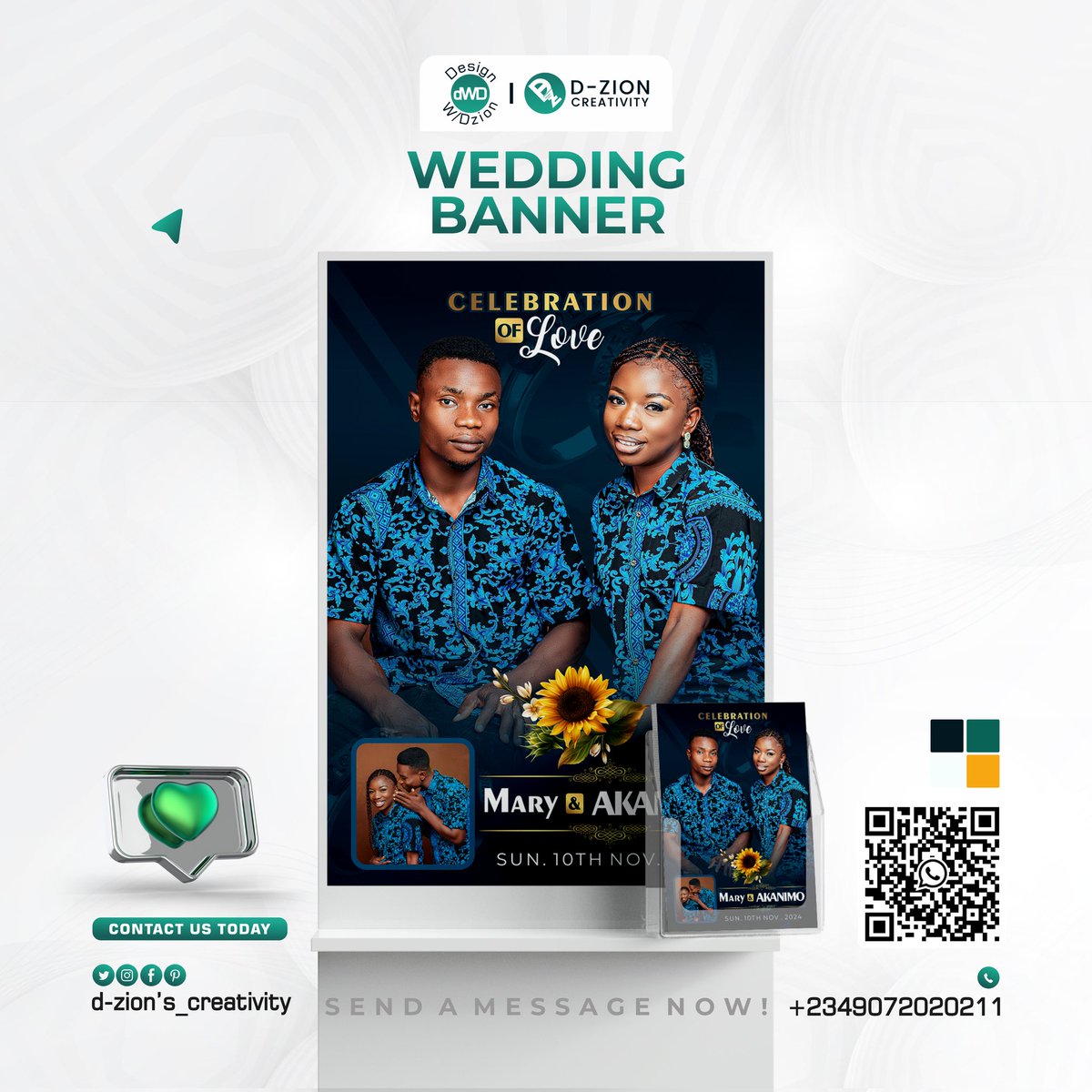 Dzioncreativity's tweet photo. Let's make your Big Day Beautiful and Memorable with my quality designs and printings Trust me with your projects today
Looking for where to get yours done?
I'm active and available to work with you Send a DM Now

#results_birthing_designer 
#design_with_dzion 
#dzionscreativity https://t.co/Yty4sM6CPc
