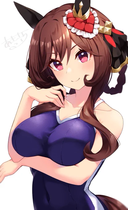 スク水ドンナ※タップでおへそ #ウマ娘 
