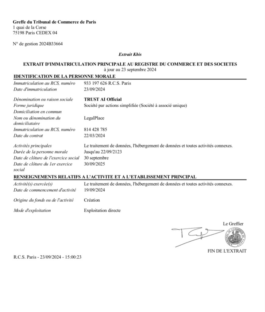 "BIG NEWS! 🎉 Trustea is now a REGISTERED COMPANY in France! 🇫🇷 We've officially obtained our license in France! 📈 This milestone marks a new chapter for us, and we can't wait to share our journey with you! 💕 #TrusteaFrance #LicensedAndReady #NewChapter 🎉"