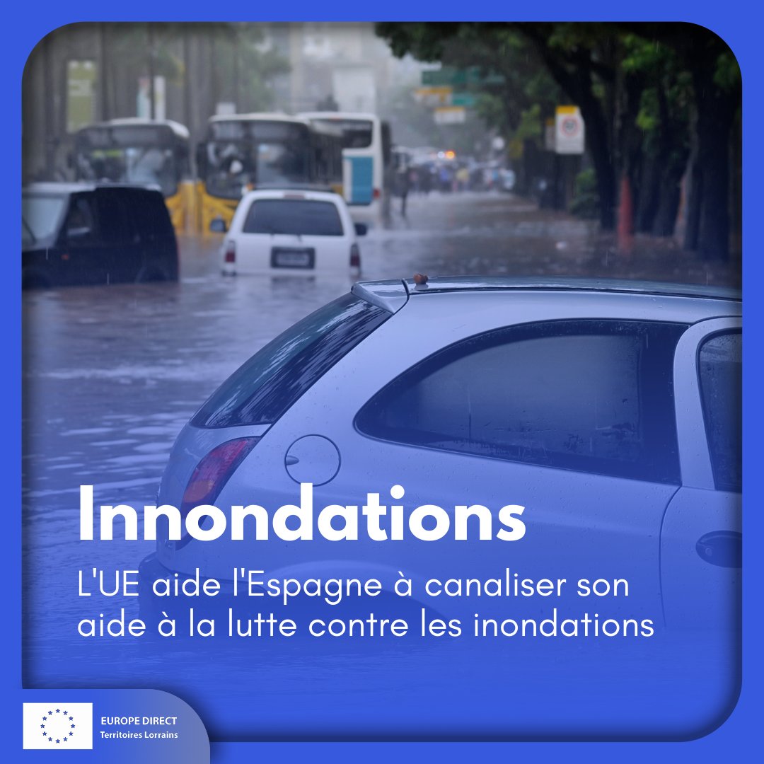 🚨🌊L'UE A LA RESCOUSSE
DE L'ESPAGNE

🔎À la suite de l'activation par l'Espagne du
mécanisme de protection civile de l'#UE ce week-end en réponse aux inondations dévastatrices dans le pays, la France et le Portugal se sont mobilisés immédiatement.

#news #europe #europa #espagne
