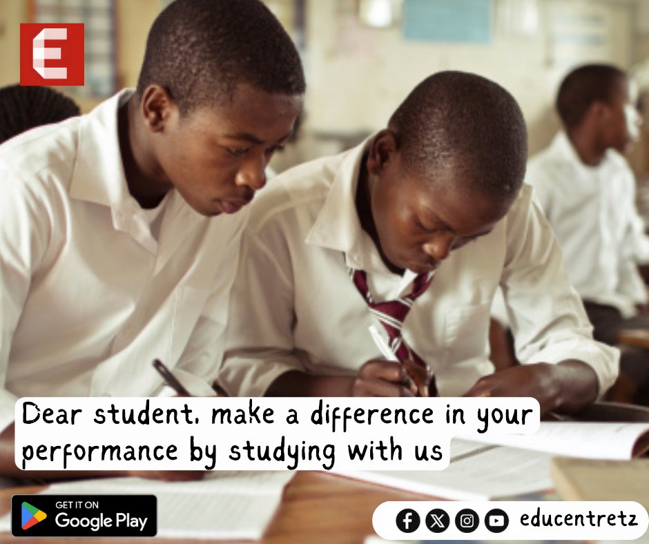 educentretz's tweet photo. We are here to help and support you. Join us to improve your performance.

#elimuyetu #elimubora #elimutanzania #educationforall #education #elearning #edtech #elimumtandaoni #elimukidigitali https://t.co/pmrP4uoqK6