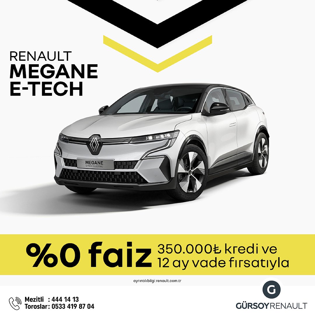 #gürsoygrup #gürsoyoto #mezitligürsoy #toroslargürsoy #renault #clio #renaultclio #renaulttürkiye #clio #renaultmeganeetech #renaultmegane