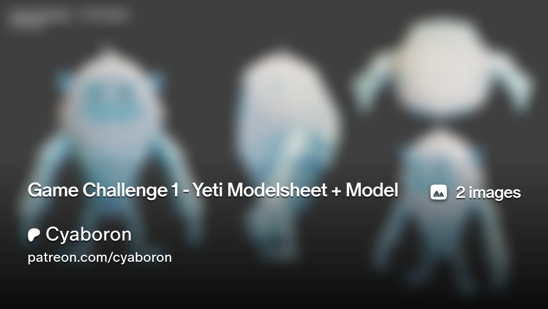The Yeti FBX and Blend file are now available on my Patreon!
#3dmodel #gamedev