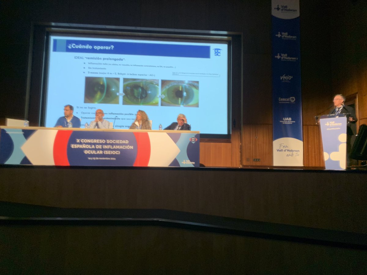 SEIO_uveitis's tweet image. Mesa de cirugía en Uveitis @ddiazvalle @DrAlfredoAdan Julio J González, Elena Millà, @Jesús Diaz