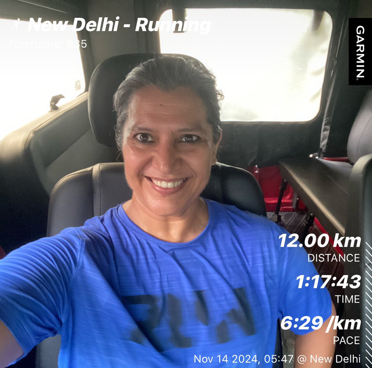 12 km to start the day and celebrating <a href="/vijdahiya/">vijay dahiya</a> completing his 2500th consecutive run! Way to go champ! You are the king of commitment and consistency! Can’t wait to run together on Sunday! #werun #runstreak #2500days