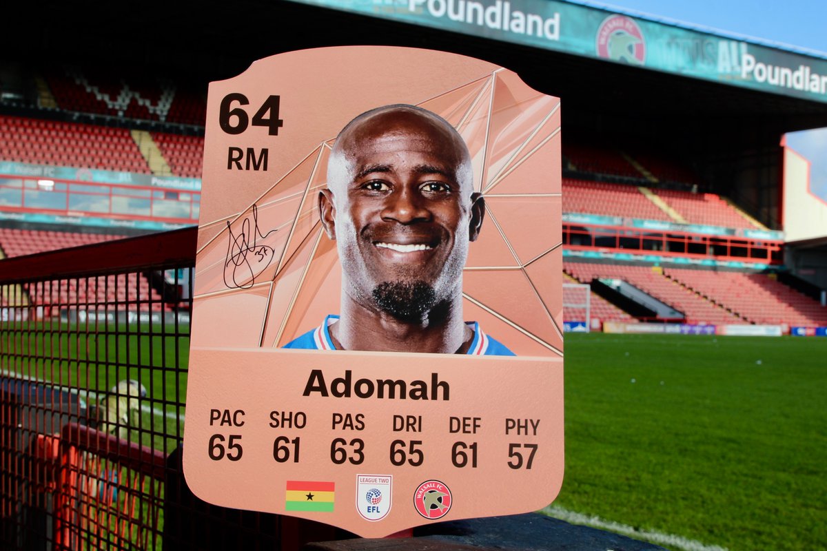 Walsall FC (@wfcofficial) on Twitter photo ๐จ ๐๐๐ฉ๐๐๐ช๐๐ฌ ๐ง๐๐ ๐! ๐จ
โ๏ธ We've got a signed <a href="/uncs37/">Albert Adomah</a> #EAFC25 ultimate team card up for grabs...
All you have to do is ๐๐๐๐ & ๐๐๐๐๐๐๐ this to be in with a chance of winning ๐จ ๐๐๐ฉ๐๐๐ช๐๐ฌ ๐ง๐๐ ๐! ๐จ
โ๏ธ We've got a signed <a href="/uncs37/">Albert Adomah</a> #EAFC25 ultimate team card up for grabs...
All you have to do is ๐๐๐๐ & ๐๐๐๐๐๐๐ this to be in with a chance of winning