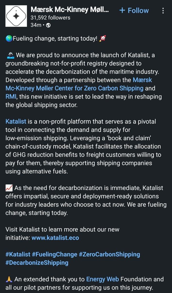 bre_jew's tweet image. 10 Biggest Shipping Companies:

#1 A. P. Møller - Mærsk A/S (AMKBY)
Revenue (TTM): $82.22 billion

You don&apos;t know how huge this will become for $EWT
#GP4MARITIME  @XEnergyWeb #WorkerNodes

investopedia.com/10-biggest-shi…