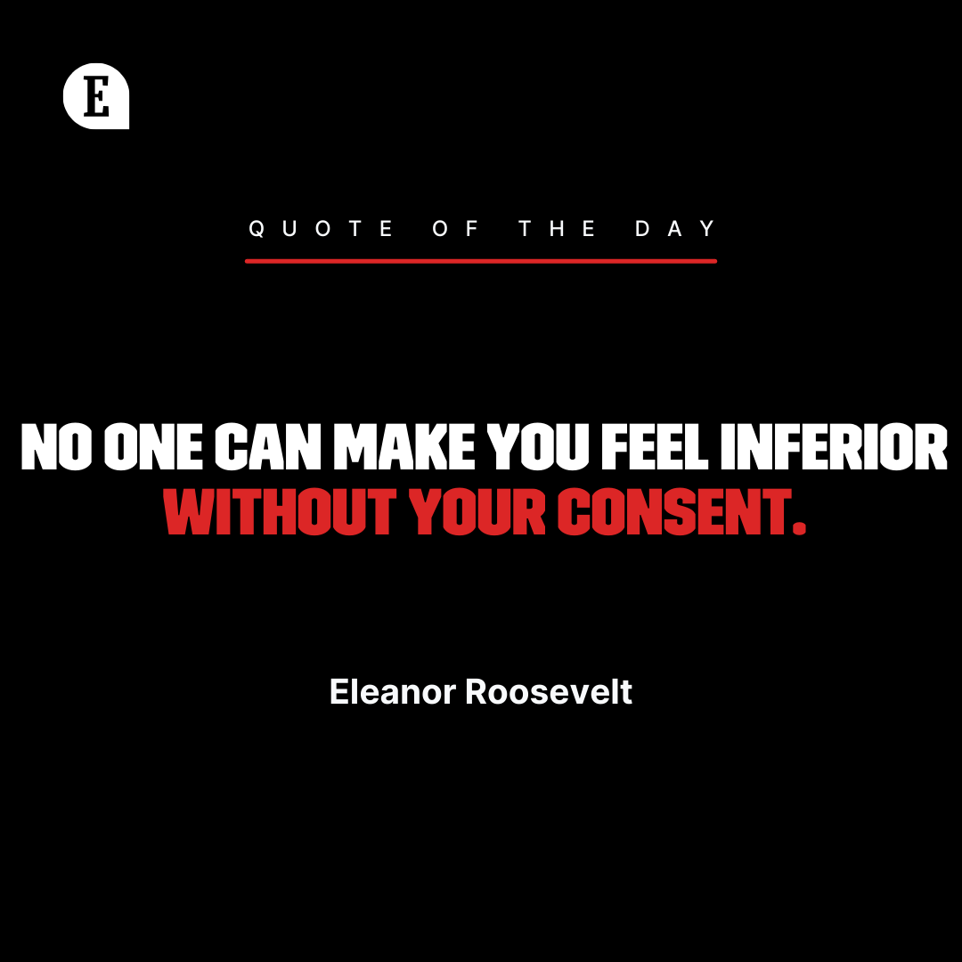 Entrepreneur's tweet image. Words of wisdom from Eleanor Roosevelt.