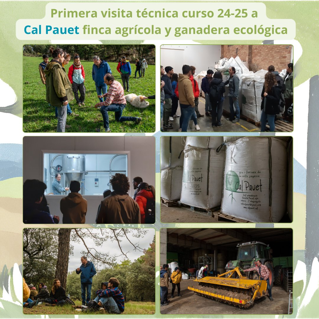 MÓDULO 1️⃣
L@s alumn@s de 26ª edición del Máster en la primera visita técnica han tenido la oportunidad de aprender de la amplia experiencia de Josep Bover de Cal Pauet, finca agrícola y ganadera que produce y comercializa sus productos ecológicos desde hace más de veinte años.