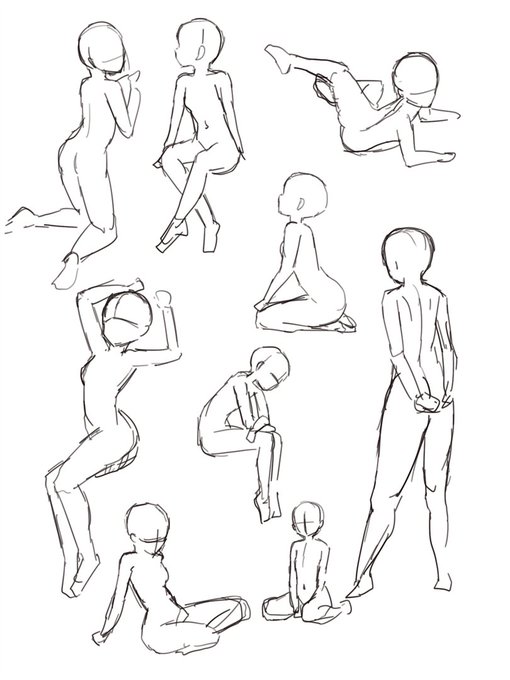 167日目
川口イッサ おんなのこイラストポーズ集の模写 