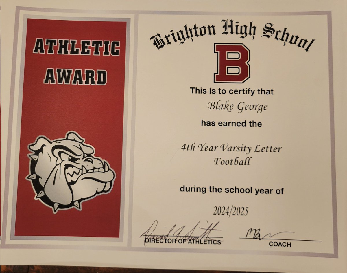 Blake George (@blakegeorge01) on Twitter photo End of the season football banquet, 1st Team All State Academic, 5A Rocky Mountain 1st Team All Conference, Team MVP, Offensive MVP, 4th Varsity Year Letter. Next Chapter!!! <a href="/brightonhighsc1/">BHS Football</a> End of the season football banquet, 1st Team All State Academic, 5A Rocky Mountain 1st Team All Conference, Team MVP, Offensive MVP, 4th Varsity Year Letter. Next Chapter!!! <a href="/brightonhighsc1/">BHS Football</a>