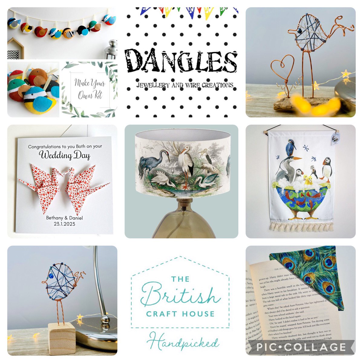 This week’s Teamwork Thursday <a href="/BritishCrafting/">BritishCraftHouse</a> for me is a bird theme.  There are a couple of mine - obvs - and brilliant creations from other sellers on the platform. #tbch #handcrafted #mhhsbd #CraftBizParty #birds <a href="/MadeAt42/">Made At 42 Bunting</a> <a href="/JenniRobsonArt/">Jenni Robson</a>