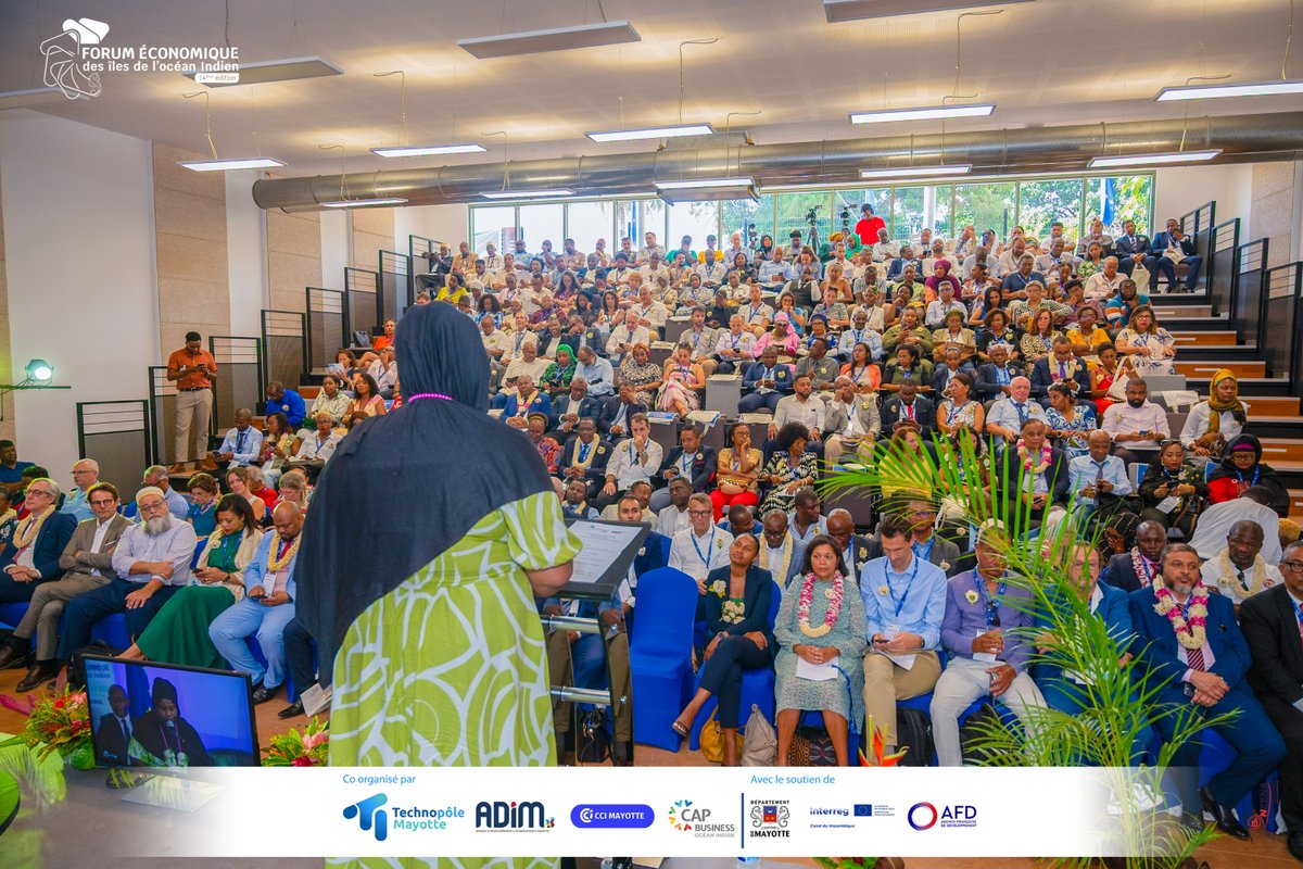 AdimMayotte's tweet photo. Retour sur X ! Merci aux participants du 14e Forum économique des îles de l'océan Indien. L'ADIM est plus engagée que jamais pour le #développement et l'#innovation à #Mayotte. #FEIOI2024 https://t.co/W4RzPpZOYv
