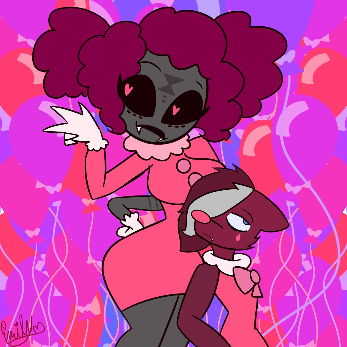 artist_emily's tweet photo. Pinkvember Day 1:Lilly Polly Sillies
Used inspiration from the color scheme and made sum Wolfspdier clowns!
#pinkvember #pinkvember2024 https://t.co/ZMjdKdDACa